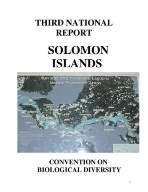 Third national report Solomon Islands : Convention on Biological Diversity