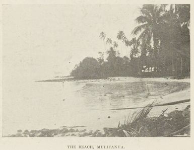 The beach, Mulifanua