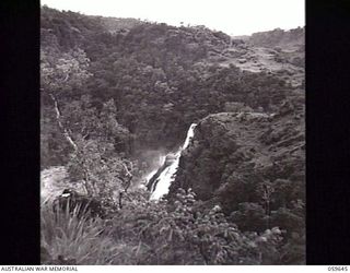 DONADABU, NEW GUINEA. 1943-11-07. LOOKING DOWN ON THE ROUNA FALLS FROM THE HIGHEST POINT ON THE ROUNA FALLS ROAD