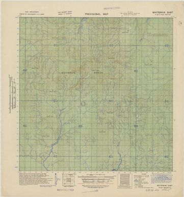 New Britain, provisional map (Whiteman East)