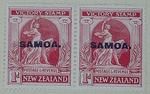 Stamps: New Zealand - Samoa One Penny