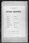 Patrol Reports. Western District, Morehead, 1960 - 1961