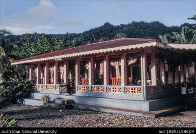 Samoa - red roofed fale