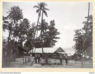 RABAUL, NEW BRITAIN. 1945-11-19. SECTION OF THE CAMP AREA, 52 TRANSPORT PLATOON, AUSTRALIAN ARMY SERVICE CORPS