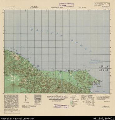 Indonesia, Dutch New Guinea, Manokwari, Series: Hind 644, 1946, 1:250 000