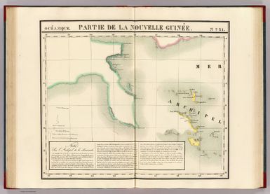 Partie de la Nouvelle Guinee. Oceanique no. 31. (Dresse par Ph. Vandermaelen, lithographie par H. Ode. Sixieme partie. - Oceanique. Bruxelles. 1827)