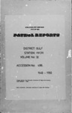 Patrol Reports. Gulf District, Kikori, 1949-1950