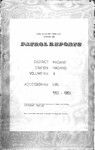 Patrol Reports. Madang District, Madang, 1952 - 1953