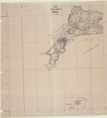 [Admiralty Islands 1:20,000 field sheet] (Lou field sheet 3)