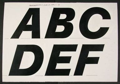 ChurchwardSans ExBold Italic 83 Hand Drawn Board
