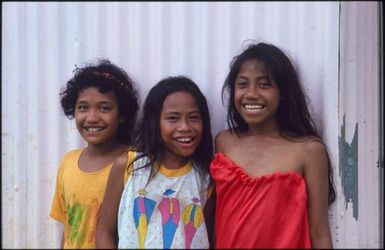 Three children standing