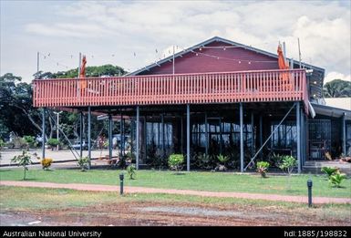 Solomon Islands - multistorey building with a balcony