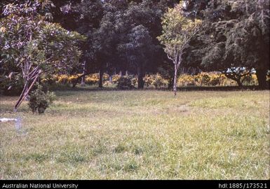 View across filled-in Japanese trench at SAD towards SAC