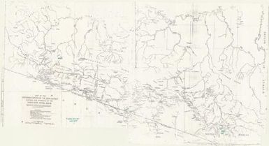 Map of the southern portion of the Sepik District shewing the journeys of the Hagen-Sepik Patrol, 1938-39 (J.R. Black Map Collection / Item 151)