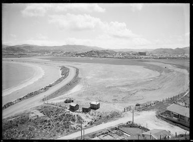 Site prepared for the construction of Wellington airport, Rongotai