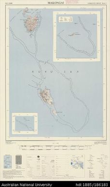 Fiji, Lomaiviti Group, Makongai, Series: X754, Sheet 2, 1964, 1:50 000