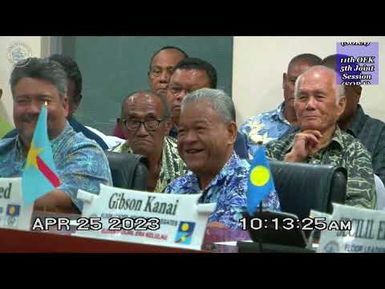 Palau National Congress, 11th OEK | 5th Joint Session (SORA)