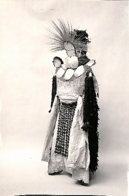Photo of a traditional costume. British Museum (10440)