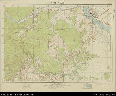 Fiji, Viti Levu, Nausori, Topographic, 1945, 1:12 672