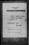 Patrol Reports. Southern Highlands District, Lake Kutubu, 1961 - 1962