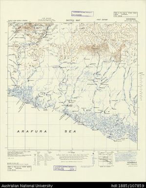 Indonesia, Dutch New Guinea, Kokenau, Series: HIND 644, 1947, 1:250 000