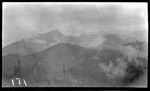 View of mountains in cloud cover from Dilava