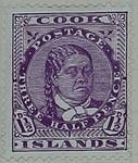 Stamp: Cook Islands One and a Half Pence