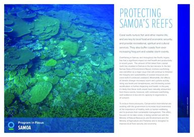 Protecting Samoa's reef