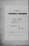 Patrol Reports. Morobe District, Lae, 1961 - 1962