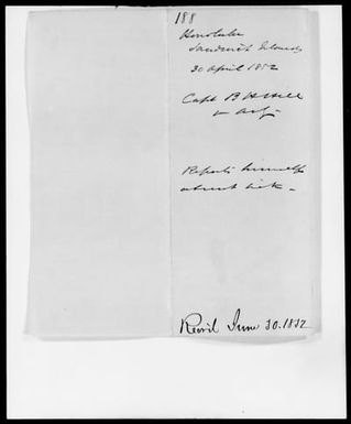 Hill, B H - Hawaii - 1852 - File No. H188
