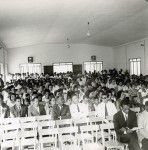 Inauguration of the Tahitian church of Noumea : the crowd attending the ceremony