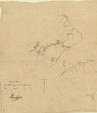 Morobe District : sketch map showing route taken by patrol no. ... / N. Penglase