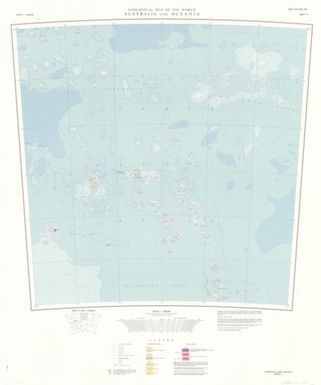 Geological map of the world Australia and Oceania (Sheet 3)
