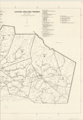 Eastern Highlands Province (sheet 1)