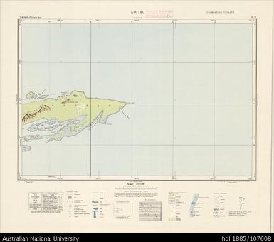 Indonesia, Western New Guinea, Kofiau, Series: Nederlands-Nieuw-Guinea, Sheet 8-B, 1958, 1:100 000