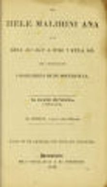 Ka Hele Malahini Ana Mai Keia Ao Aku A Hiki I Kela Ao; Pilgrim's Progress by John Bunyan in Hawaiian. Rough translation of the title accroding to Fitzgerald, Kuwada, and Round (2015) is 'The First/Foreign/Stranger�s/Visitor�s Travel from this World to that World; A Riddle/Puzzle/Allegory Similar/Compared to a Dream'