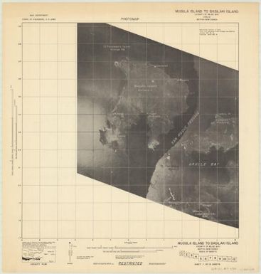 [Papua New Guinea 1:30,000 photomap] (Mugula Island to Basilaki Island 1)