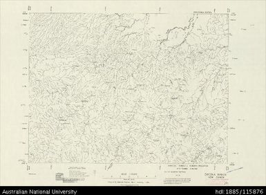 Papua New Guinea, Gwoina Range, Provisional map, Sheet NMO-55-097, 1956, 1:63 360