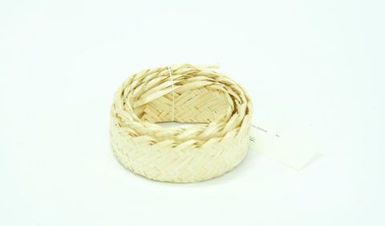 Roll of plaited fibre