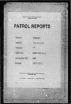 Patrol Reports. Western District, Morehead, 1971 - 1972