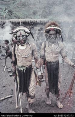 Two males in full costume