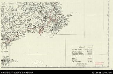 Fiji, Viti Levu, Mbenga, Administration, Southeast Sheet, 1954, 1:126 720