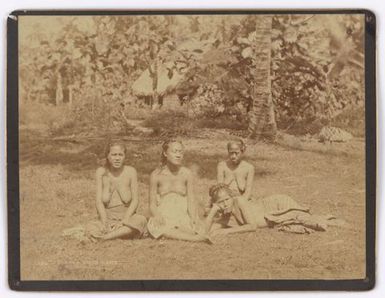 Samoan girls, Apia