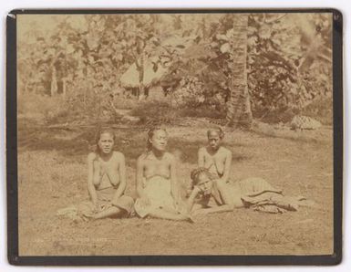 Samoan girls, Apia