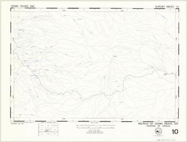 Milinch of ... : fourmil of ... (10 - Fourmil of Wawbag - Milinch of Doma Peaks SW)