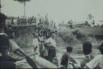 [Dave Calder and Adrian Geyle patrol departs Kiunga, visited from Lake Murray, Papua New Guinea, 1952]