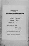 Patrol Reports. Central District, Tapini, 1962-1963