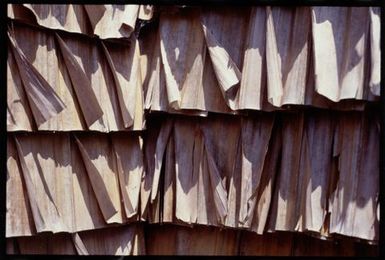 Sago palm thatching, Solomon Islands