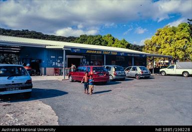 New Caledonia - local shops with children