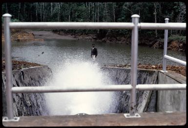 Dam spillway, Fiji, 1971